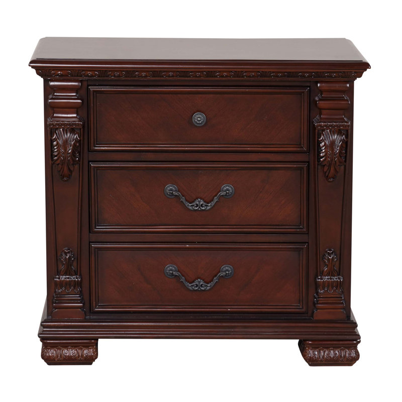 Table de chevet 2 tiroirs Lyndon