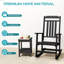 Ensemble de 2 chaises berçantes d'extérieur surdimensionnées-360946968
