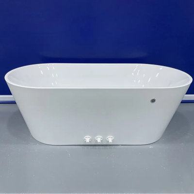 1 Person Oval Shape Bath Tub Acrylic Plunge Bath