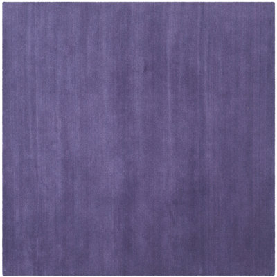 Tapis de couleur unie en laine touffeté à la main Frann