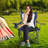 Adjustable Reclining Camping Chair with Heavy-Duty Steel Frame, Cup Holder, Side Pockets, Pillow & Carry Bag for Beach, Patio, Lawn & Outdoor Use, Supports up to 330 lbs