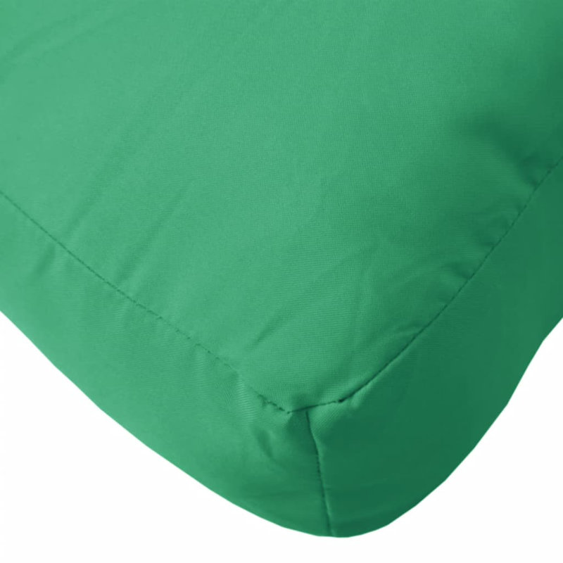 vidaXL Pallet Cushion Green 100% polyester Large, 60" H x 60" W x 4.7" D, Green
