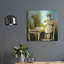 Art mural en métal luxueux «The Impersonator» par Martine Roch, 24 po x 24 po-101656315