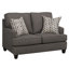 Ensemble de canapé et causeuse en tissu Baxter, gris-122099396