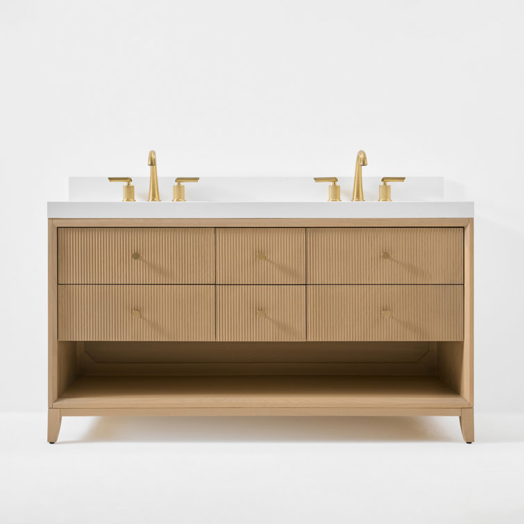 Momo 60 In. Bath Vanity Set With White Quartz Vanity Top And White Undermount Basin