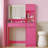 Vanity Desk with LED Mirror, Large Drawer, and 3-Tier Storage Shelf  3 Lighting Modes-1122895277