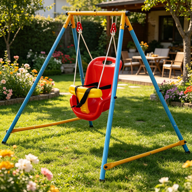 Balancelle, balançoire d'extérieur, ensemble de jeu extérieur pour enfants, balançoire d'extérieur, ensemble de balançoires en métal