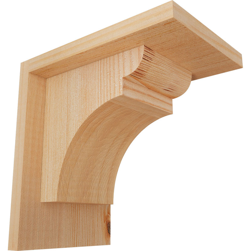 Yorkshire Yorktown avec plaque arrière, H 8 po x l 5,5 po x P 8 po, Sapin de Douglas, Lisse