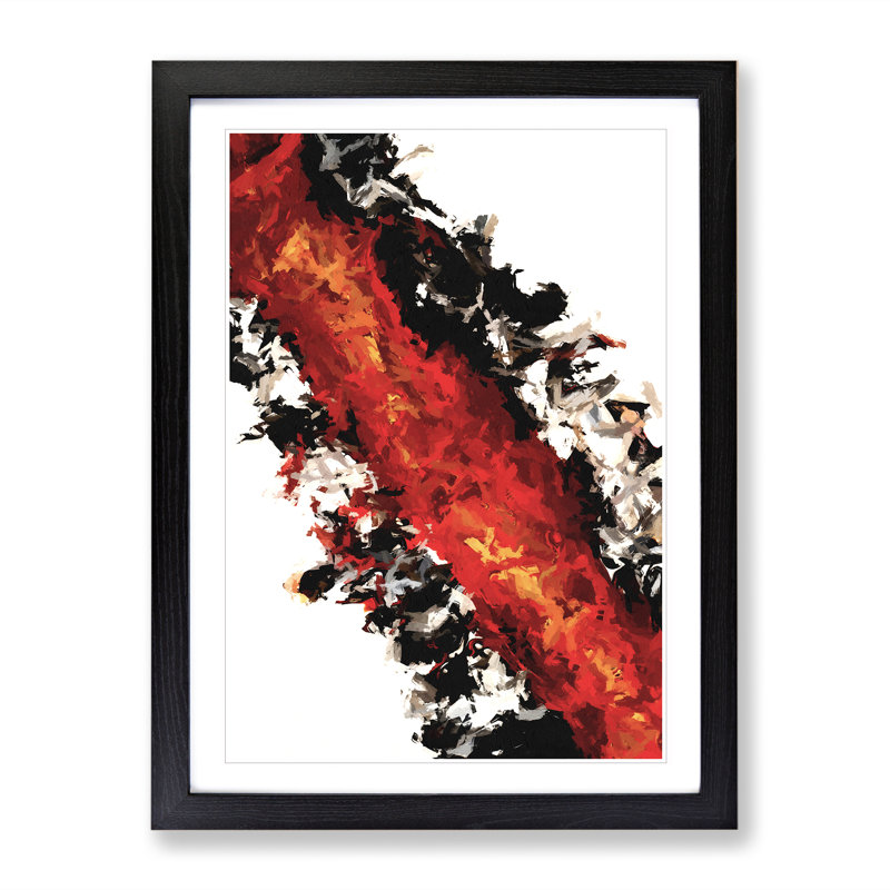 XV1022-470X Adoration Abstract - Print, Black Framed, 66cm H x 48cm W