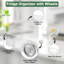 Organisateurs de réfrigérateur et rangement Ensemble de 2 bacs de rangement déroulants avec roulettes et bacs de rangement en plastique transparent sans BPA