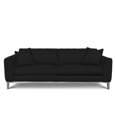 Fairfax 96" Genuine Leather Square Arm Sofa