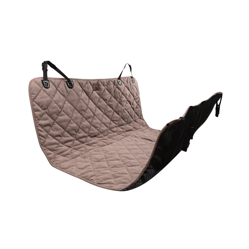 Protecteur de siège arrière en microfibre matelassé , Brun