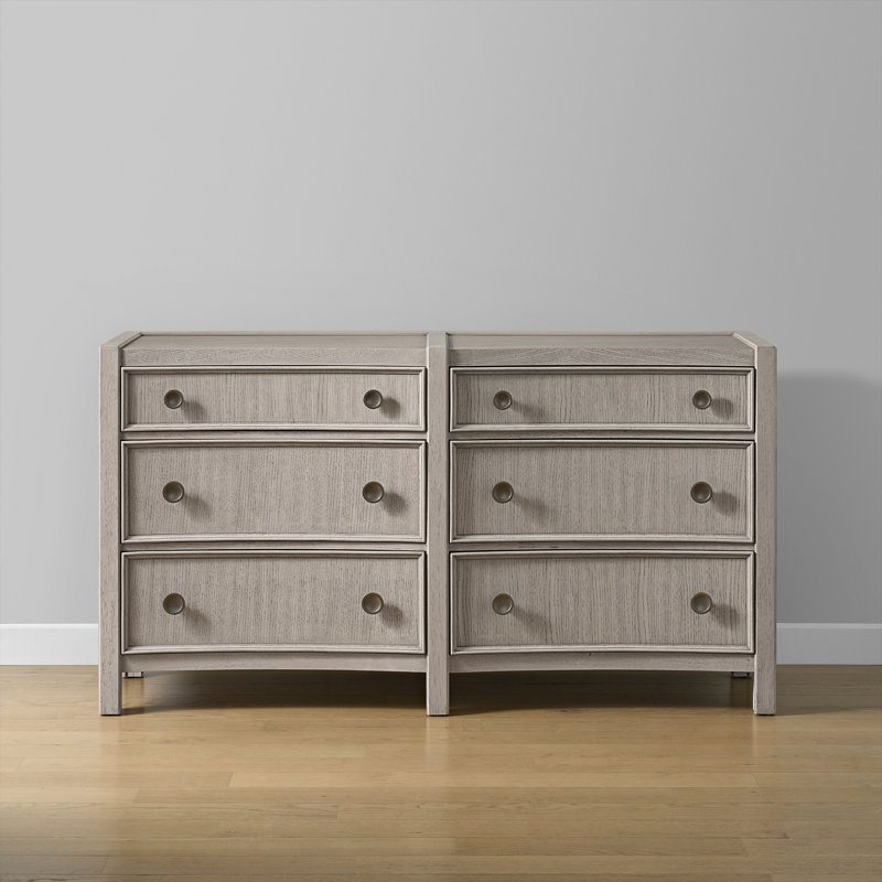 Commode beige à 5 tiroirs