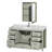 Sheffield 60" Freestanding Single Bathroom Vanity with Marble Top with Medicine Cabinet-229528354-229528549