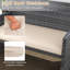 4 Piece Patio Conversation Set Rattan Chair Loveseat & Table Set With Seat Cushions-843835747