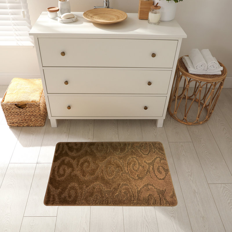 Tapis de cuisine Design, Rectangle 1 pi 5 po x 2 pi 8 po, Brun