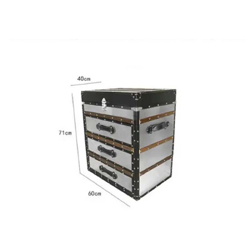 Anelly Retro Bedside Table Rustic Living Room Side A Few Solid Wood