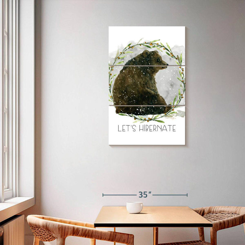 Brampt Winter Advice Bear, 57" H x 36" W