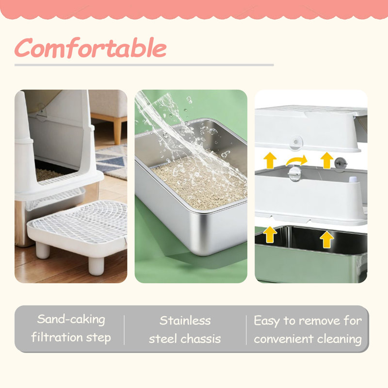 Cat Litter Box, Cat Garbage Bin