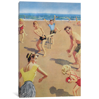 « beach cricket », reproduction d’art sur toile