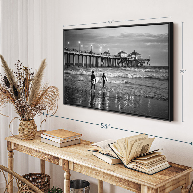 «Huntington Beach Surf City Wall Art», H 29 po x l 43 po