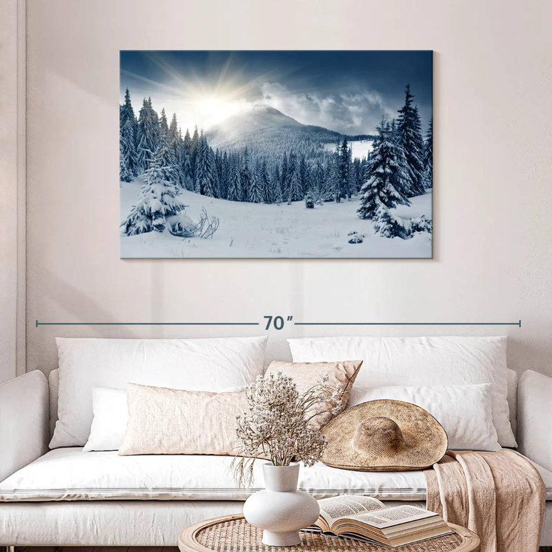 Paysage d'hiver Alvord, H 30 po x l 45 po