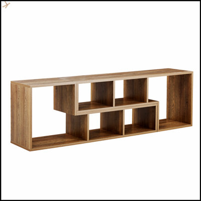 2 Pieces Cube TV Stand, Free Combination Gaming Entertainment Center, Open Storage Bookcase Shelf For Living Room, L-Shaped Design