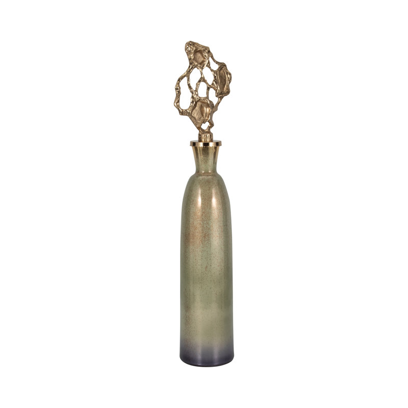 Bouteille de sol Kasea Gold Anders Gold, H 35 po x l 6 po x P 6 po