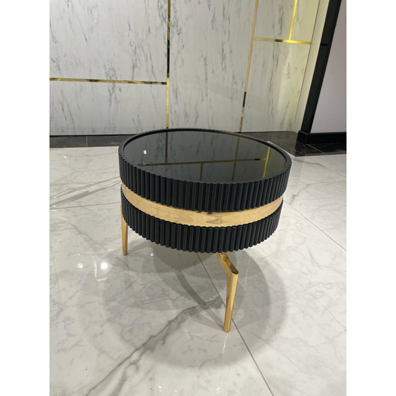 Table de bout en verre