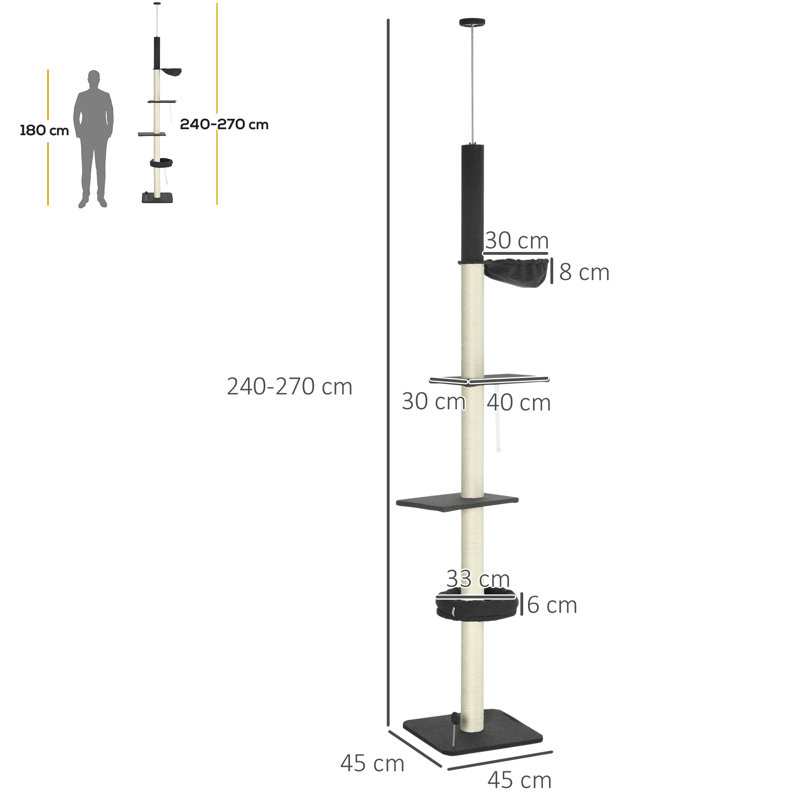 609.6cm H Cat Tree