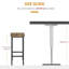 Counter Stool with Metal Frame