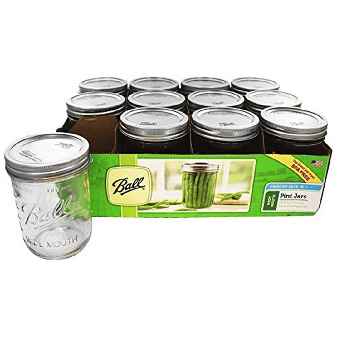 Glass Jar - Set of 12 Ball