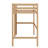 Twin Size High Loft Bed (Rubber Wood) – Safety Guardrail, Built-In Desk & Ladder-10783701