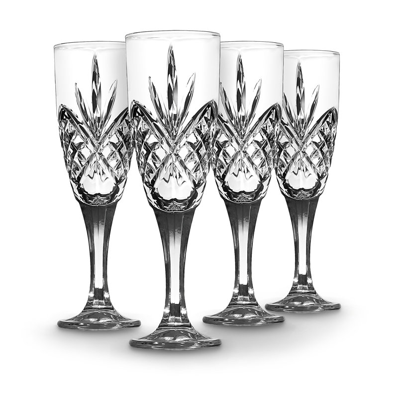 Dublin Crystal Flute Glass 6oz