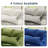 Rino 111.3'' Upholstered Sofa, Cloud Sofa, Modular Sectional Sofa 5 Seat L Shaped Couch for Living Room (White,Gray, Dark Green, Blue)-644097276