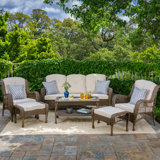 Rio Vista 5 - Person Patio Conversation Sets with Cushions
