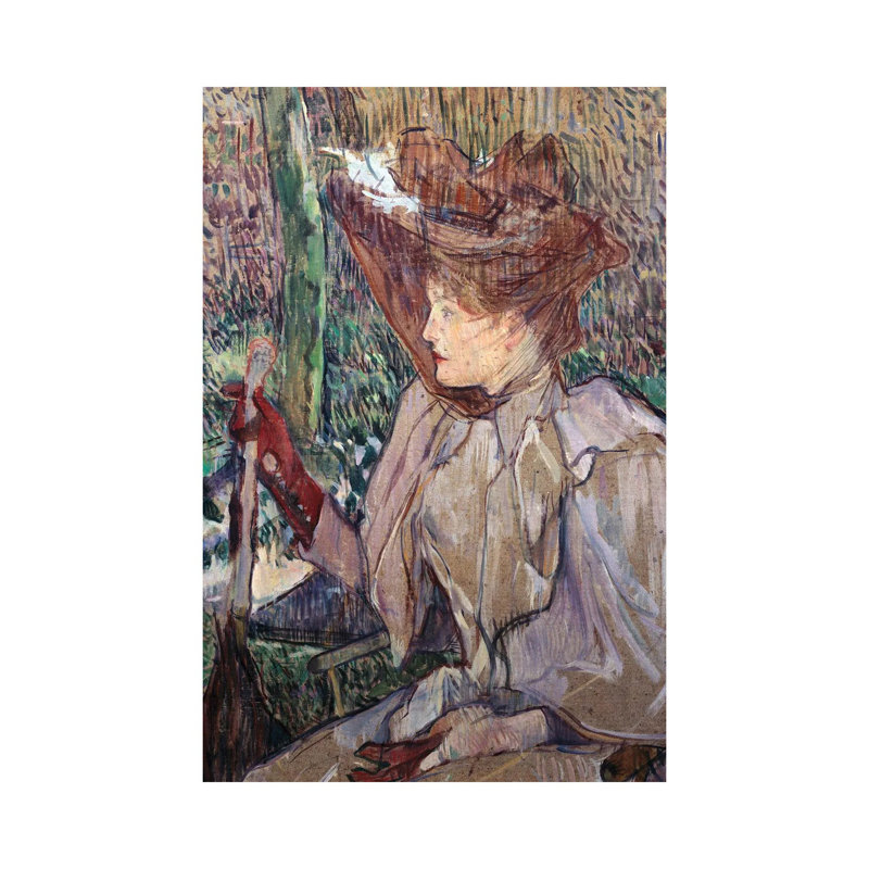 Honorine Platzer, 1891 by Henri De Toulouse-Lautrec - Gallery-Wrapped Canvas Giclée on Canvas, 30.48 cm H x 45.72 cm W