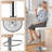 Chandresh Swivel Upholstered Faux Leather Adjustable Height Counter Stool with Steel Frame-17436140