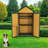 Outdoor Weatherproof  Storage Shed with Removable Shelves