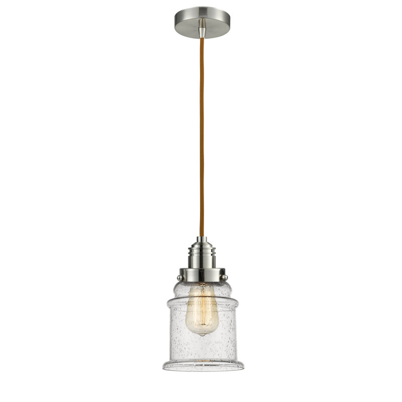 Cecil 1 - Light Single Pendant, Satin Nickel/Copper