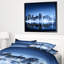 «Night New York City Mirrored», reproduction d'impression sur toile tendue-26684155