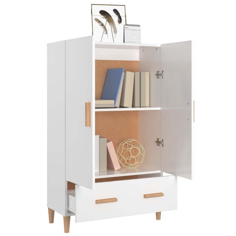 Lonnisha 2 - Door Accent Cabinet, White/Wood