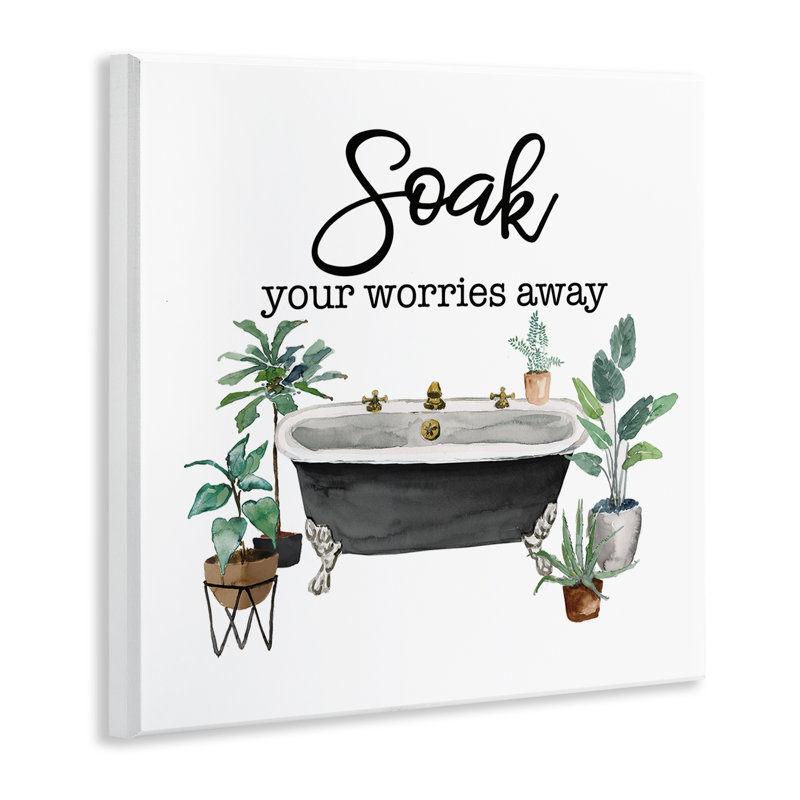  Art mural Soak Worries Away Plants par Masey St. Studios