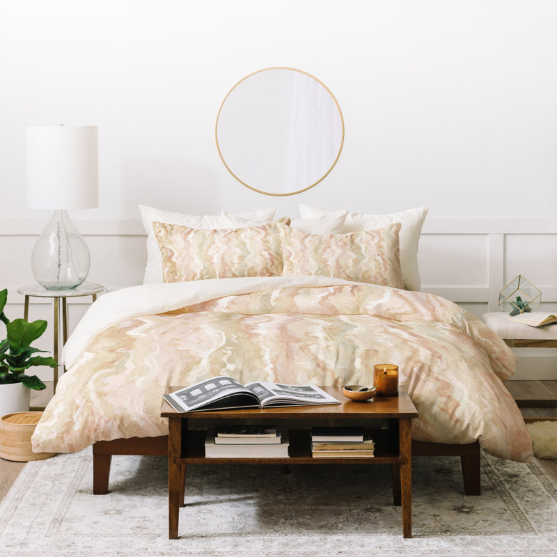 Ensemble de housse de couette Lisa Argyropoulos Desert Melt, Housse de couette simple / simple TG + 1 taie déc