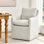 Fauteuil de salle à manger rembourré en lin de 24 po de large Bronte