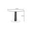 Table ronde chaleureuse en bois massif