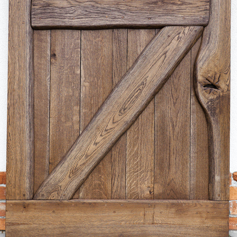 Virpi Solid Oak Sliding Door Primed, 210 H x 110 W x 4 D