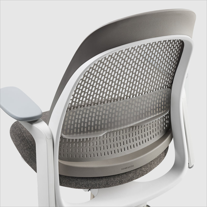 Haworth Breck Office Chair, Stone, White