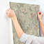 Papier peint thé vert olive-536464235