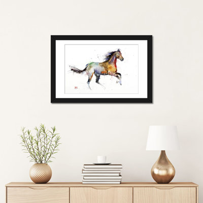 « cheval ii », peinture sur toile tendue